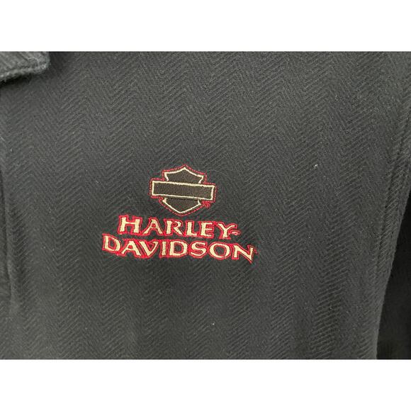 Harley Davidson Boise Idaho Men's Black Cotton Embroidered Polo Shirt XL - Picture 2 of 7